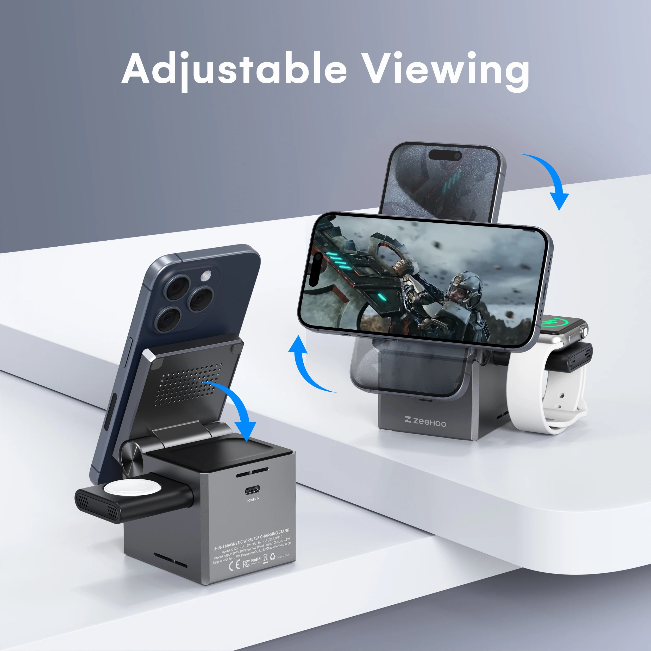 3 in 1 Charging Station Multiple Devices Apple